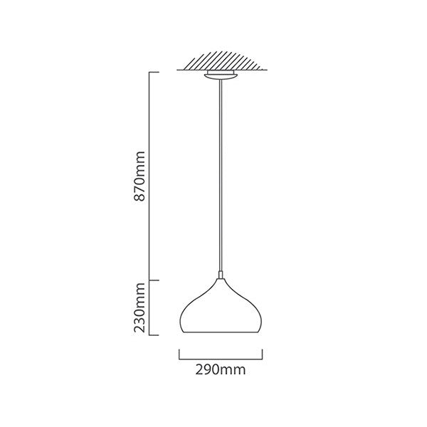 Hapton Copper Pendant Light - Lighting.co.za