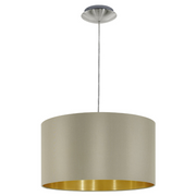 Maserlo Small Taupe Or Black Gold Shade Pendant Light - Lighting.co.za
