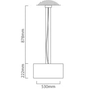 Maserlo Large Taupe Or Black Gold Shade Pendant Light - Lighting.co.za