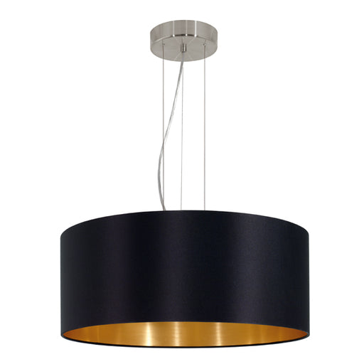 Maserlo Large Taupe Or Black Gold Shade Pendant Light - Lighting.co.za