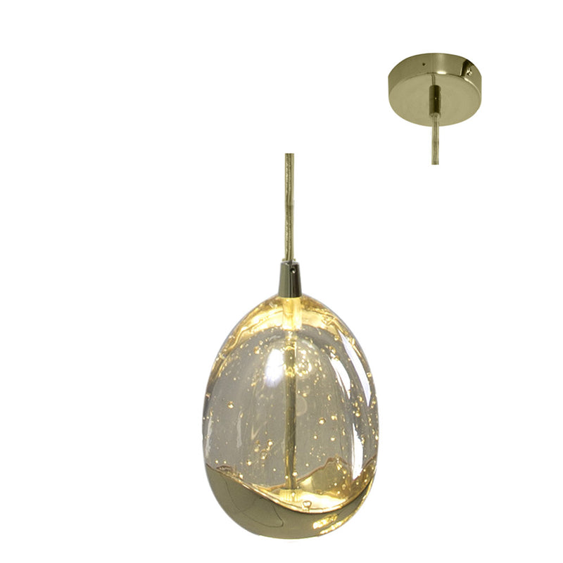 Dew Drop LED Chrome Or Gold 1 | 3 Light Cluster Pendant Light - Lighting.co.za