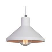 Cimo White Gypsum Flair Pendant Light - Lighting.co.za