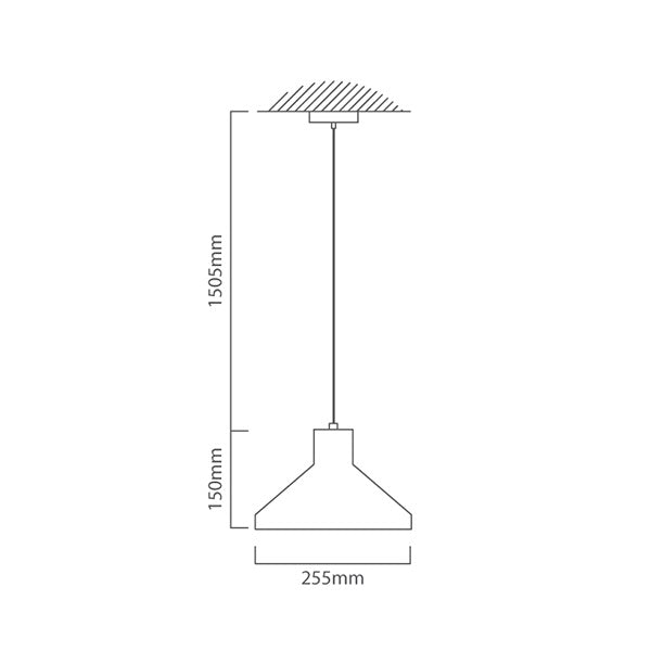 Cimo White Gypsum Flair Pendant Light - Lighting.co.za
