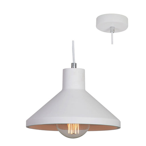 Cimo White Gypsum Flair Pendant Light - Lighting.co.za