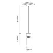 Jasper White Sandstone and Copper Concrete Pendant Light - Lighting.co.za