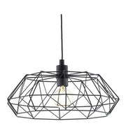 Carlton Copper And Black Wire Shade Pendant Light - Lighting.co.za