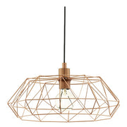 Carlton Copper And Black Wire Shade Pendant Light - Lighting.co.za