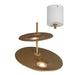 Goa LED Brass Look Slim Disk Pendant Light - Lighting.co.za