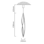 Senna White Flow Vertical LED Pendant Light - Lighting.co.za