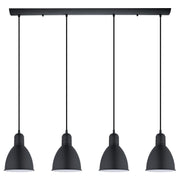 Priddy Black 4 Light Linear Cluster Pendant Light - Lighting.co.za