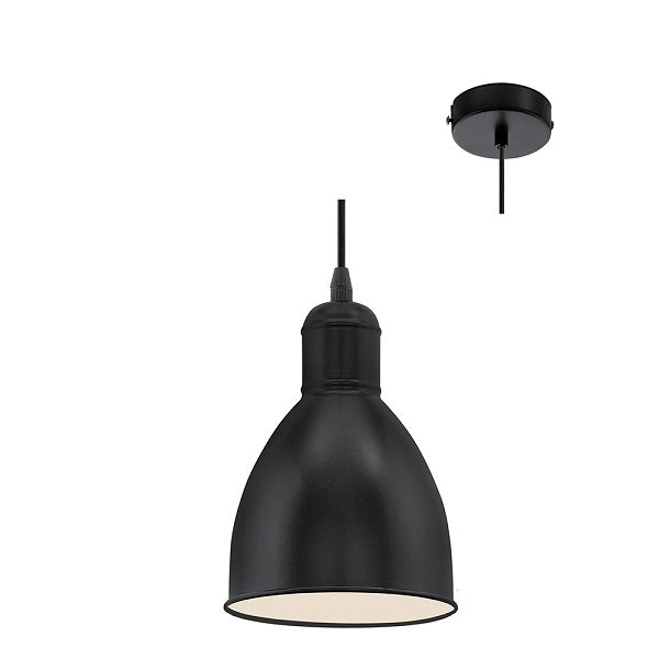 Priddy Black Single Pendant Light - Lighting.co.za