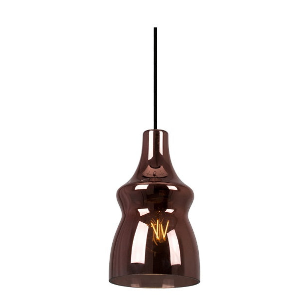 Larissa 125 Copper Glass Pendant Light - Lighting.co.za