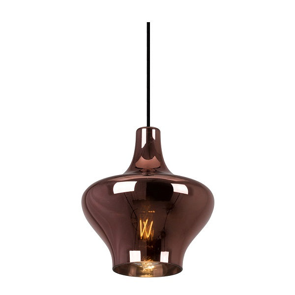 Larissa 200 Copper Glass Pendant Light - Lighting.co.za