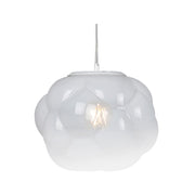 Athens White to Clear Ombre Glass Cloud Pendant Light 2 Sizes - Lighting.co.za