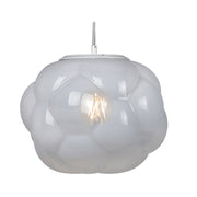 Athens White to Clear Ombre Glass Cloud Pendant Light 2 Sizes - Lighting.co.za