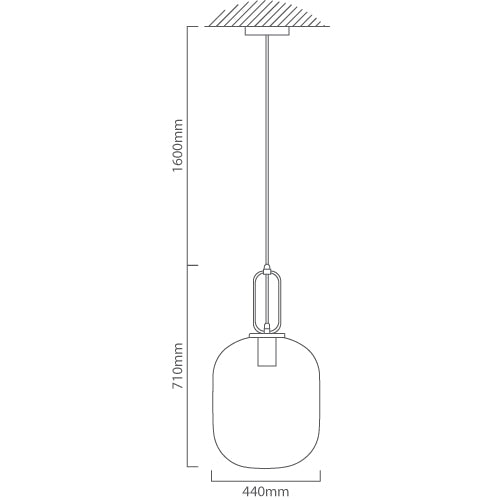 Hallstat Clear Or White Glass And Brass Pendant Light 3 Sizes - Lighting.co.za
