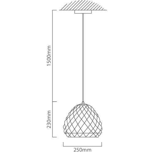 Colmar Prism Glass Shade Pendant Light - Lighting.co.za
