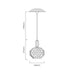 Parma Antique Brass and Clear Facet Glass Pendant Light - Lighting.co.za