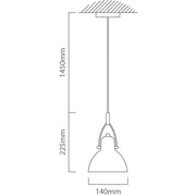 Siena White Or Copper Glass Shade Pendant Light - Lighting.co.za