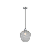 Oslo Facet Clear Or White Glass Pendant Light 2 Sizes - Lighting.co.za