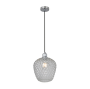 Oslo Facet Clear Or White Glass Pendant Light 2 Sizes - Lighting.co.za