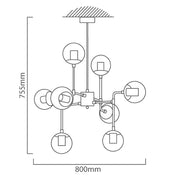 Harrington 8 | 16 Light Molecule Pendant or Ceiling Light - Lighting.co.za