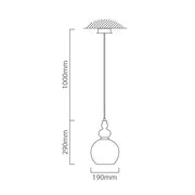 Victoria Smoke Or Amber Glass Vintage Pendant Light - Lighting.co.za