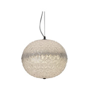 Lucille Textured Clear Acrylic and Chrome LED Pendant Light - Lighting.co.za
