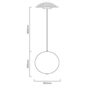 Lucille Textured Clear Acrylic and Chrome LED Pendant Light - Lighting.co.za