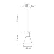 Lucca Amber or Clear Glass Wood Look Pendant Light - Lighting.co.za