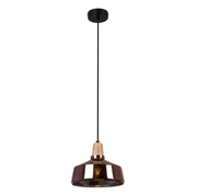 Tallinn Large Wood And Glass Pendant Light - Lighting.co.za
