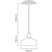 Tallinn Large Wood And Glass Pendant Light - Lighting.co.za