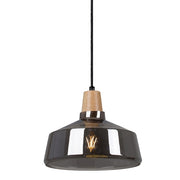 Tallinn Large Wood And Glass Pendant Light - Lighting.co.za