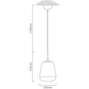 Toledo Copper and Clear Glass Pendant Light - Lighting.co.za