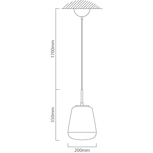 Toledo Copper and Clear Glass Pendant Light - Lighting.co.za