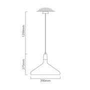 Aurelia Copper or Silver and Wood Nordic Pendant Light - Lighting.co.za