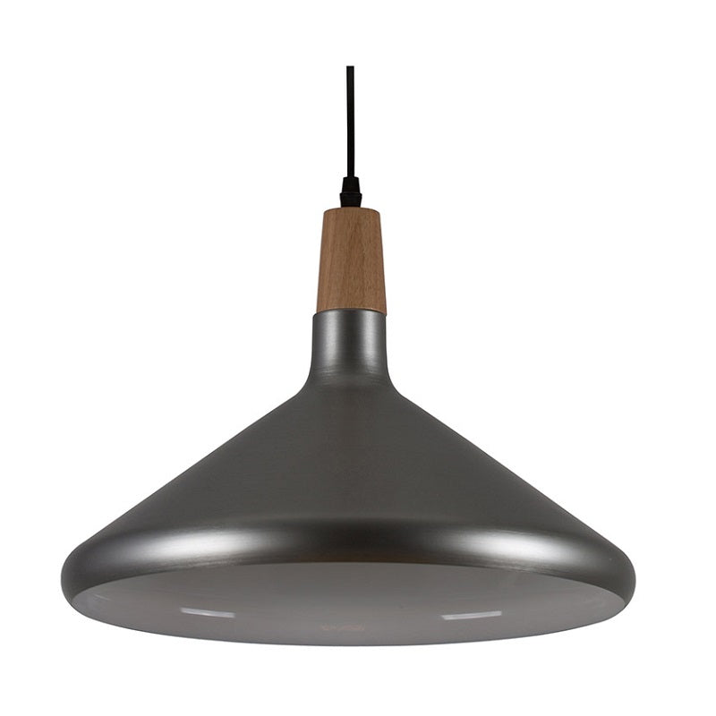 Aurelia Copper or Silver and Wood Nordic Pendant Light - Lighting.co.za