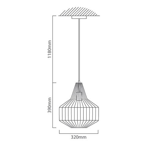 Lauren Black and Clear Glass Grid Pendant Light - Lighting.co.za