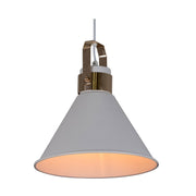 Monroe Funnel White and Gold Pendant Light - Lighting.co.za