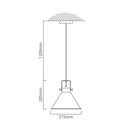 Monroe Funnel White and Gold Pendant Light - Lighting.co.za