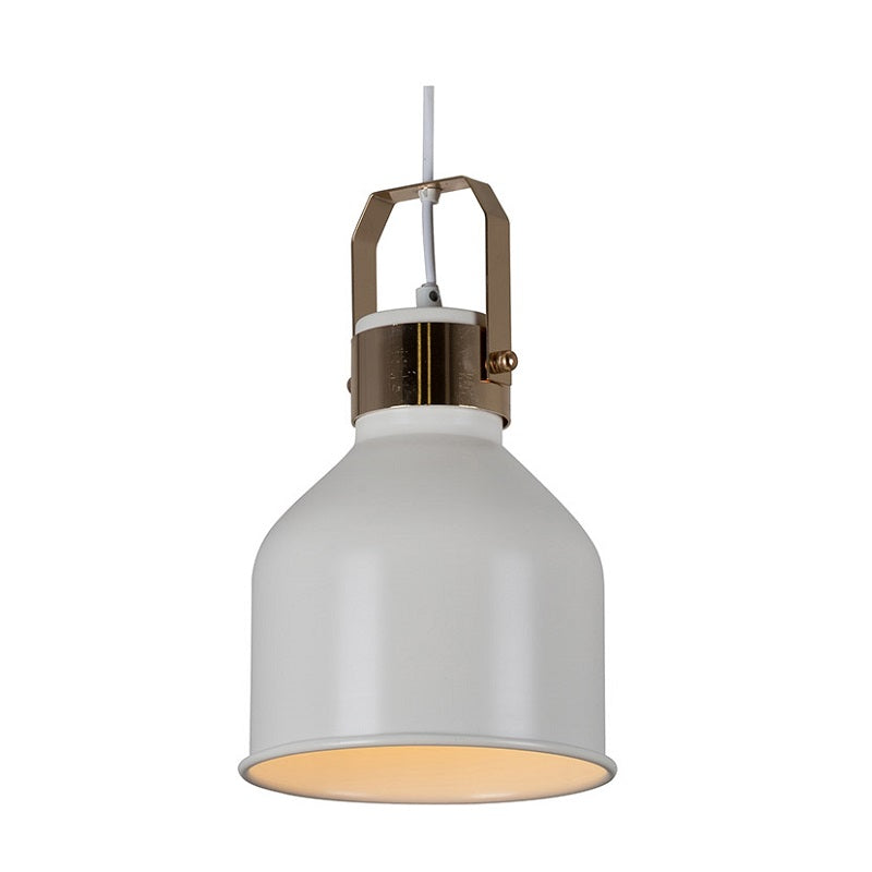 Monroe Small White and Gold Pendant Light - Lighting.co.za