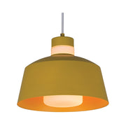 Gable Yellow and Glass Dome Pendant Light - Lighting.co.za