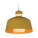 Gable Yellow and Glass Dome Pendant Light - Lighting.co.za