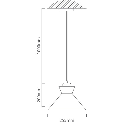 Charlotte Nordic Wood And Steel 250 Pendant Light - Lighting.co.za