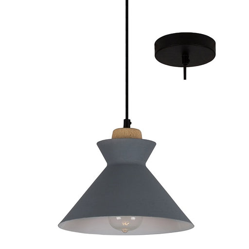 Charlotte Nordic Wood And Steel 250 Pendant Light - Lighting.co.za