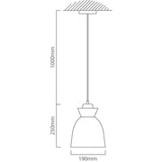 Charlotte Nordic Wood And Steel 195 Pendant Light - Lighting.co.za