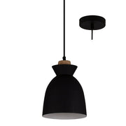 Charlotte Nordic Wood And Steel 195 Pendant Light - Lighting.co.za