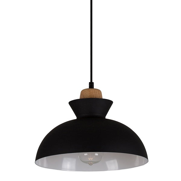 Charlotte Nordic Wood And Steel 280 Pendant Light - Lighting.co.za