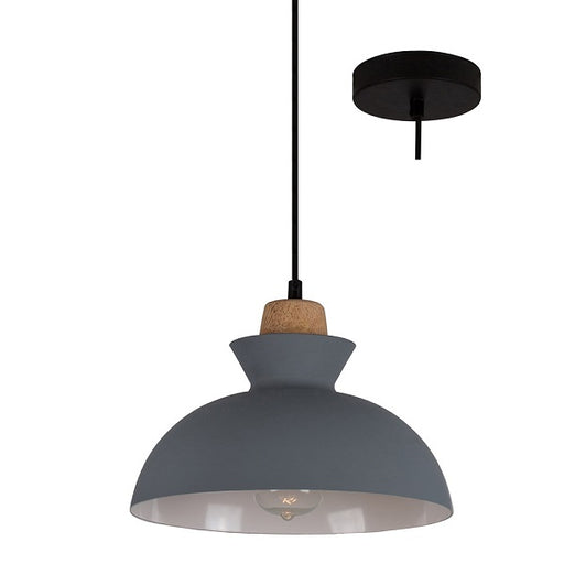 Charlotte Nordic Wood And Steel 280 Pendant Light - Lighting.co.za