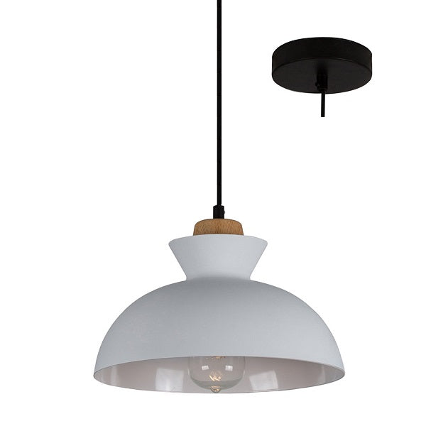 Charlotte Nordic Wood And Steel 280 Pendant Light - Lighting.co.za